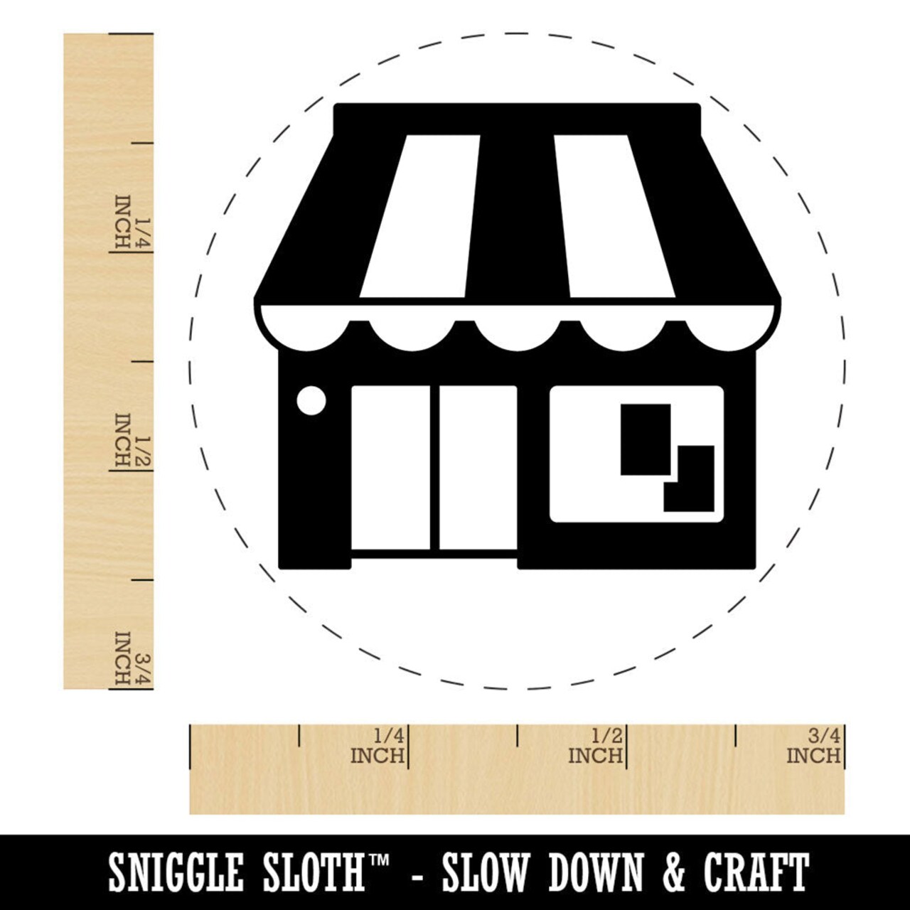 Storefront Marketplace Grocery Store Market Window Shopping Self-Inking Stamp